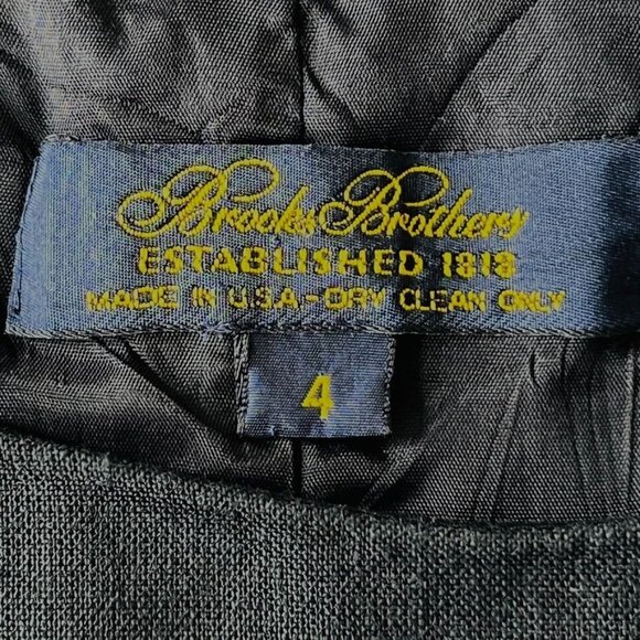 Brooks Brothers Linen Dress Size 4 Black Side Button Sleeveless Lined Round Neck - Picture 9 of 10